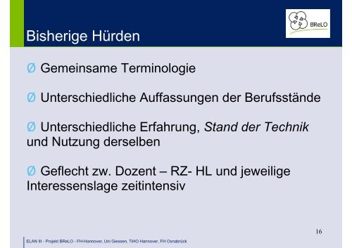 Entwicklung multidisziplinÃ¤rer Blended Learning Einheiten - Stud.IP