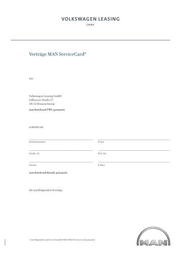 Volkswagen Leasing GmbH - MAN Truck & Bus