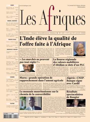 L'Inde élève la qualité de l'offre faite à l'Afrique