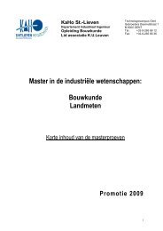 abstracts ned 2009 - industrieel ingenieur - KAHO Sint-Lieven