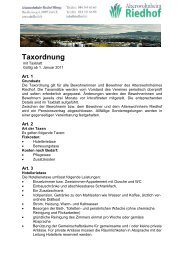 Taxordnung 1 2011_Endversion - Riedhof