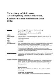 Vorbereitung auf die Externen Abschlussprüfung ... - DAA Wiesbaden