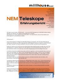 NEM Teleskope - millhouse GmbH