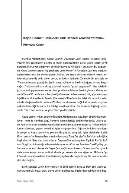 notlar 24 (pdf) - Bilim ve Sanat VakfÄ±