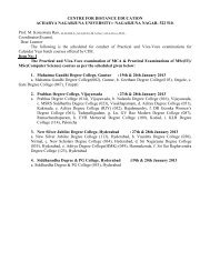 NAGARJUNA NAGAR- 522 510. Coordinator(Exams ... - ANUCDE