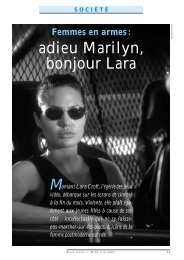 adieu Marilyn, bonjour Lara - UniversitÃ© de Lausanne