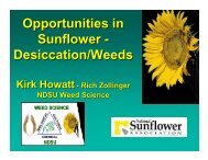 Desiccation/Weeds - National Sunflower Association