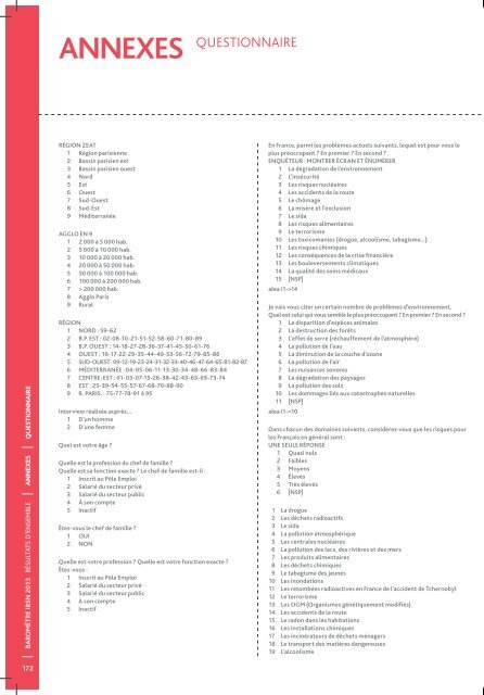 Baromètre IRSN 2013 - La perception des risques et de la sécurité ...