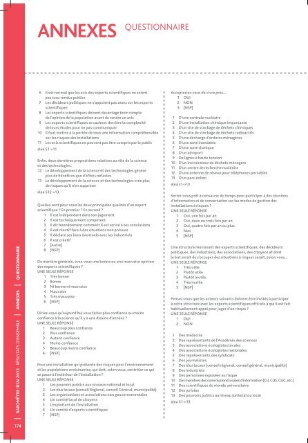 Baromètre IRSN 2013 - La perception des risques et de la sécurité ...