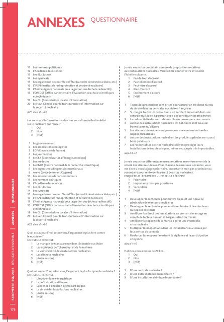 Baromètre IRSN 2013 - La perception des risques et de la sécurité ...