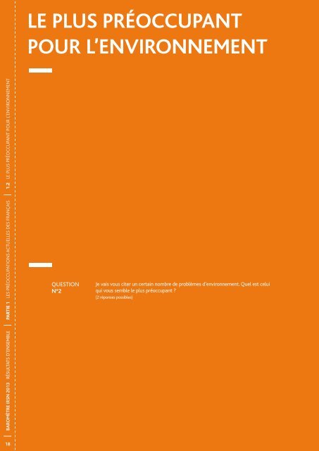 Baromètre IRSN 2013 - La perception des risques et de la sécurité ...