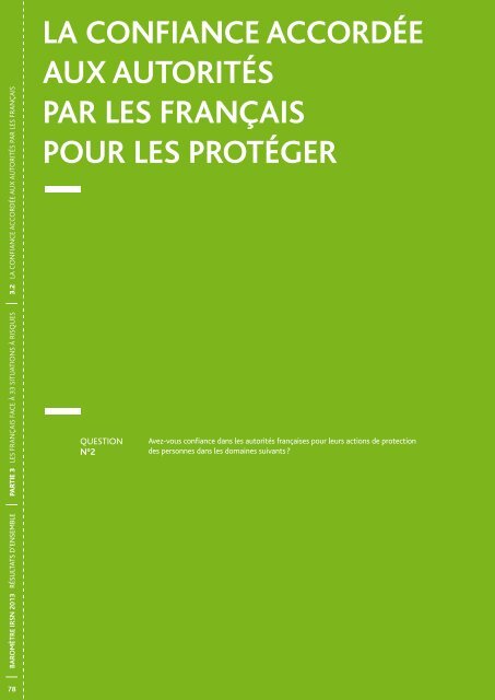 Baromètre IRSN 2013 - La perception des risques et de la sécurité ...