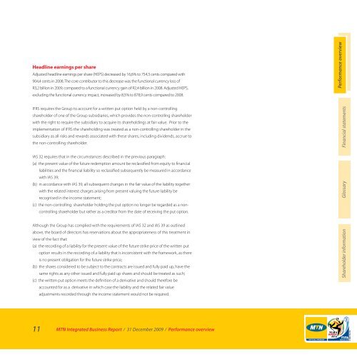 Group finance director's report continued - MTN Group