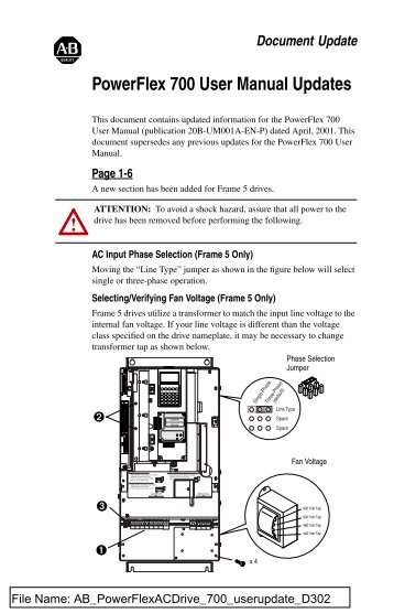 Powerflex 700 User Manual Updates !