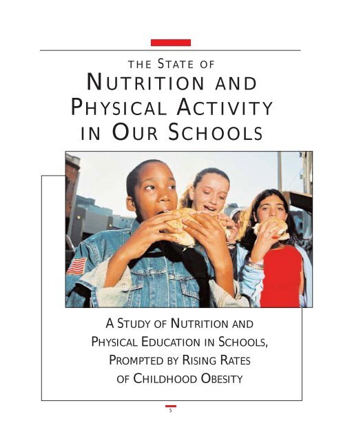 nutrition and physical activity in our schools - Environment & Human ...