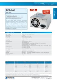 Data Sheet: BEA-740 englisch (pdf, 0.8 MB - Bicker Elektronik