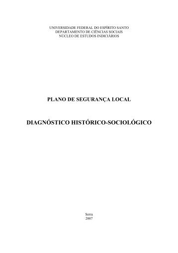 DIAGNÃSTICO HISTÃRICO-SOCIOLÃGICO - Sociologia e HistÃ³ria ...