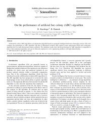 On the performance of artificial bee colony (ABC) algorithm