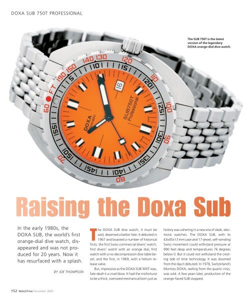 Doxa sub 750t new arrivals