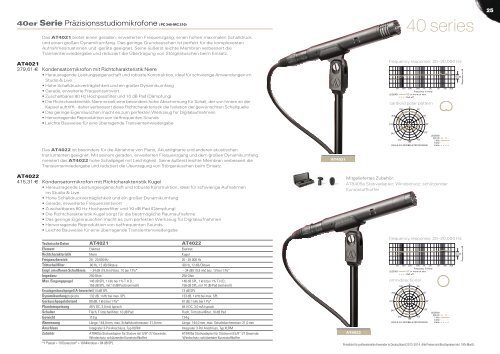 Produktkatalog I Deutschland I Ã¢Â‚Â¬ - Audio-Technica