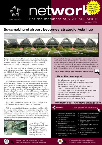 Suvarnabhumi airport becomes strategic Asia hub - Star Alliance ...