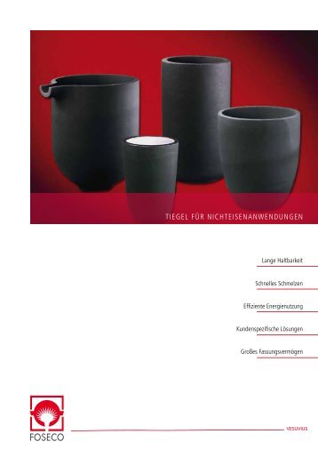 Tiegel Katalog - Foseco