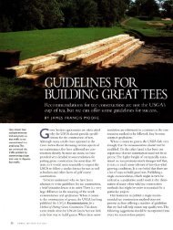 Guidelines for Building Great Tees - USGA Green Section Record