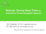 Shorten Device Boot Time for Automotive IVI - The Linux Foundation