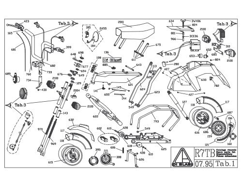 Folding moped Di Blasi mod.R7TB