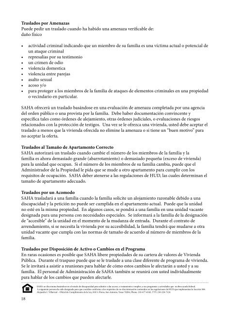 Presione aqui para ver el Manual para residentes - San Antonio ...