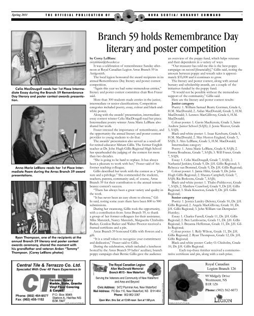 NEWS BRANCH PHOTOS Lots to see ... - Royal Canadian Legion