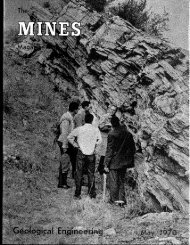 Geological Engin. - Mines Magazine - Colorado School of Mines