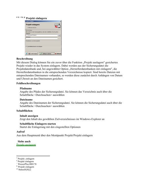 Help Project generated with Robohelp®. - ETU Software Gmbh
