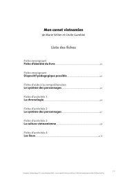 Mon carnet vietnamien - (CDDP) Val d'Oise - Académie de Versailles