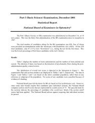 Part I (Basic Science) Examination, December 2001 Statistical ...