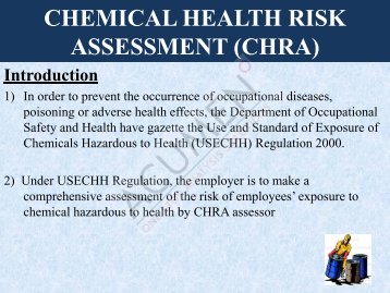 CHEMICAL HEALTH RISK ASSESSMENT (CHRA) - ACUMEN