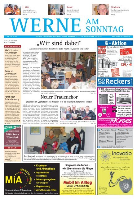 Zeitung Fur Werne Stockum Horst Werne Am Sonntag