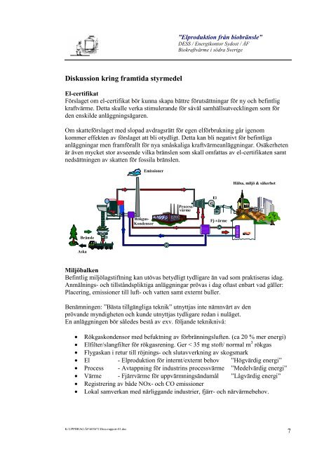 Elproduktion frÃ¥n biobrÃ¤nsleâ - Energikontor Sydost