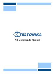 AT Commands Manual - Teltonika