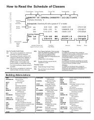 How to Read the Schedule of Classes - Pierce College