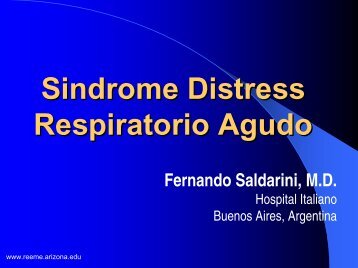 Sindrome distress respiratorio agudo - Reeme.arizona.edu