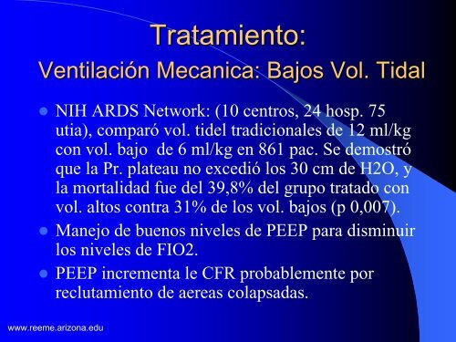 Sindrome distress respiratorio agudo - Reeme.arizona.edu