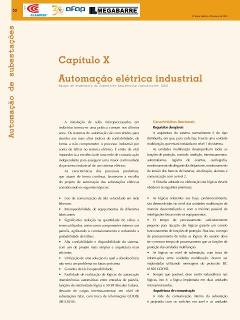 Capítulo X Automação elétrica industrial - Revista O Setor Elétrico