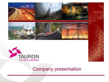 01.10.2010 Corporate presentation - TAURON Polska Energia