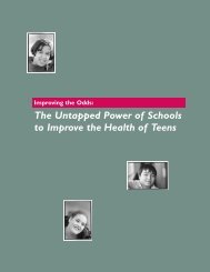 The Untapped Power of Schools to Improve the Health of Teens