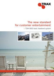 TDH 800 brochure - Triax