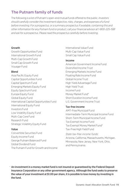 March - Putnam Investments