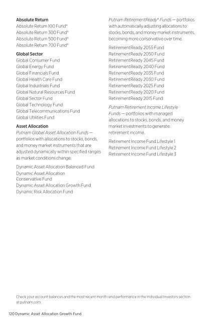 March - Putnam Investments