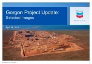 Gorgon Project Update: Selected Images, April 26, 2013 - Chevron