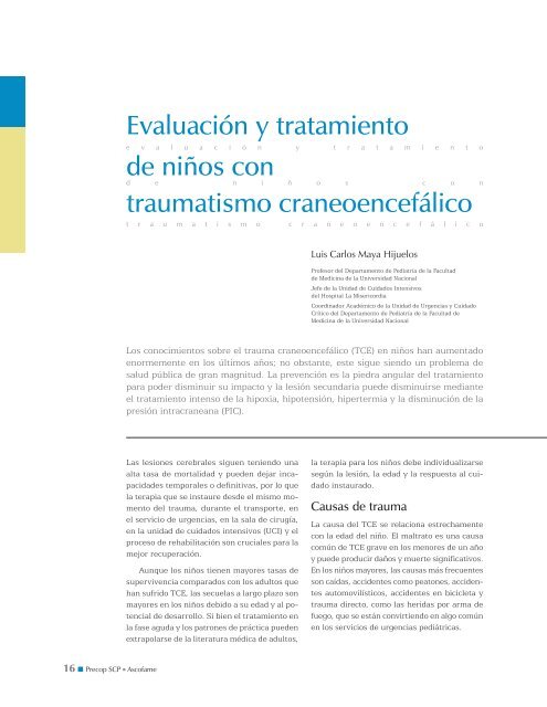 Pronóstico de traumatismo craneoencefálico severo Pronóstico de traumatismo craneoencefálico severo